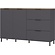 California 151 cm Dressoir Grafiet / Eiken