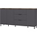 California 192 cm Dressoir Grafiet / Eiken