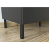 California 192 cm Dressoir Grafiet / Eiken