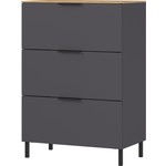 Germania California Ladekast Grafiet / Eiken Germania California Ladekast Grafiet / Eiken