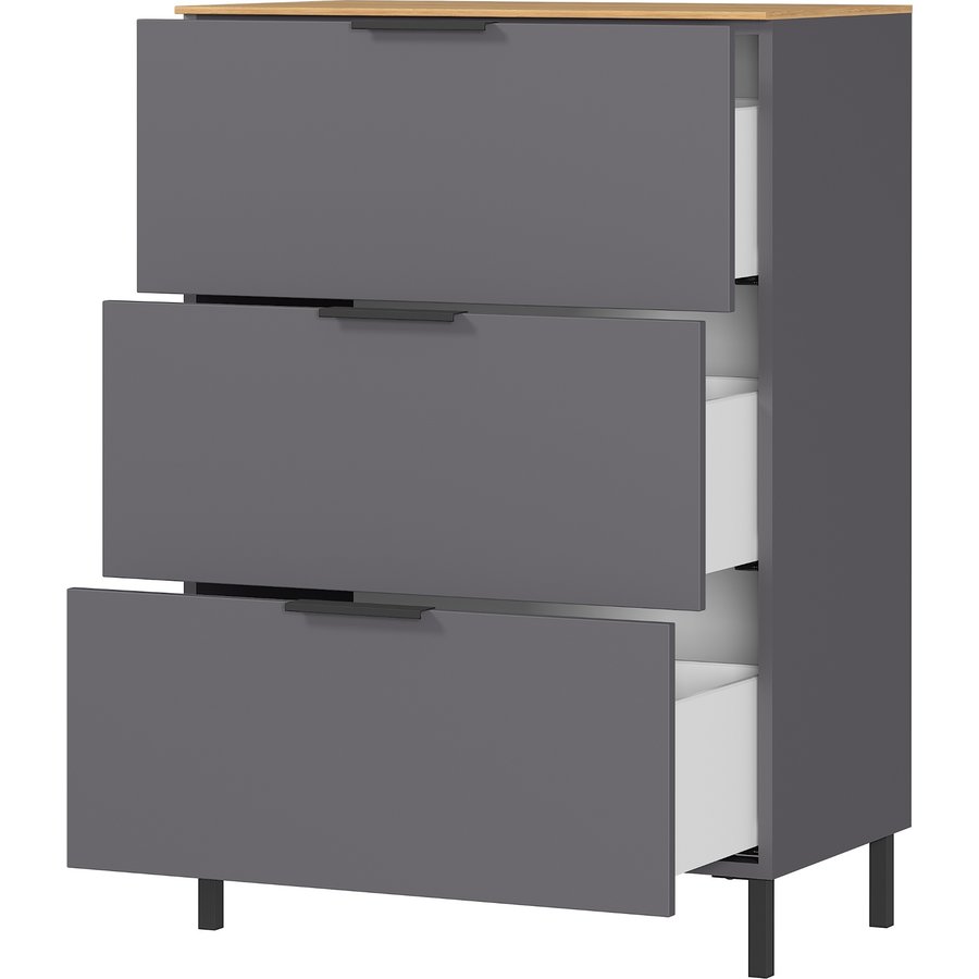 California Ladekast Grafiet / Eiken California Ladekast Grafiet / Eiken