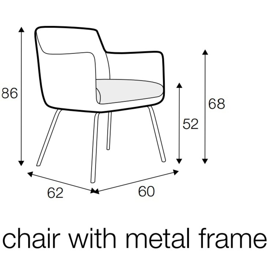 Moa Bistro Stoel Leer Zand Moa Bistro Stoel Leer Zand