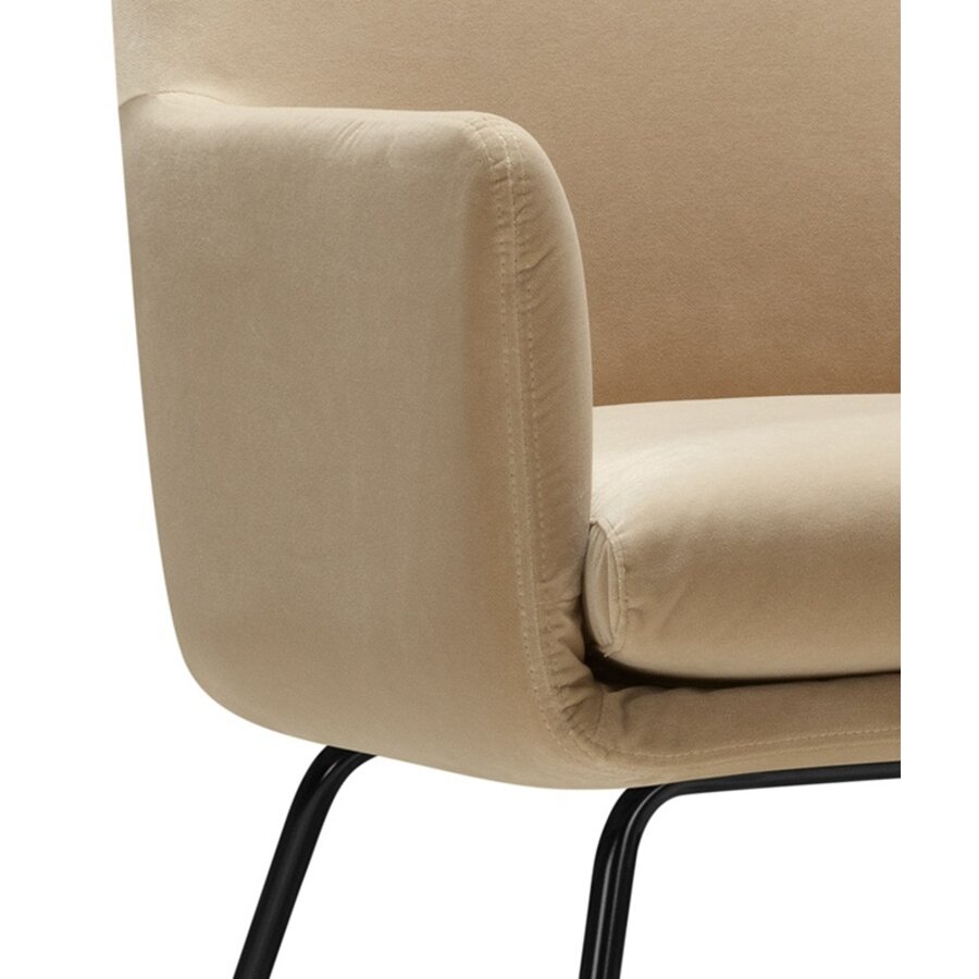 Moa Bistro Stoel Velvet Beige