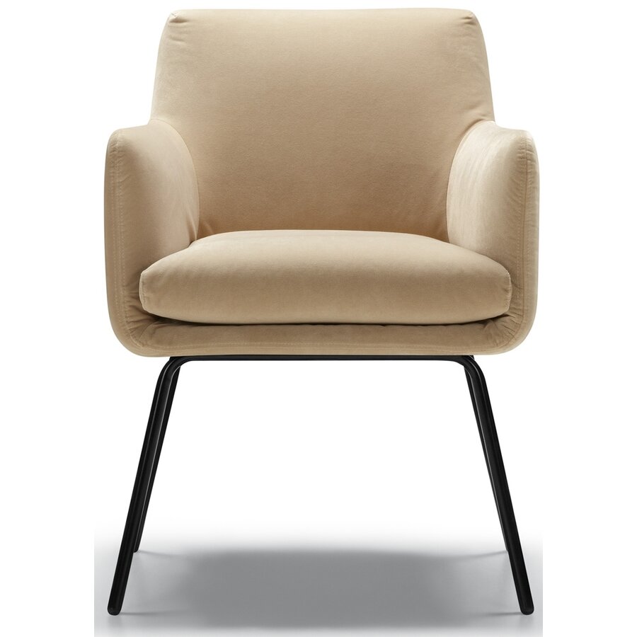 Moa Bistro Stoel Velvet Beige