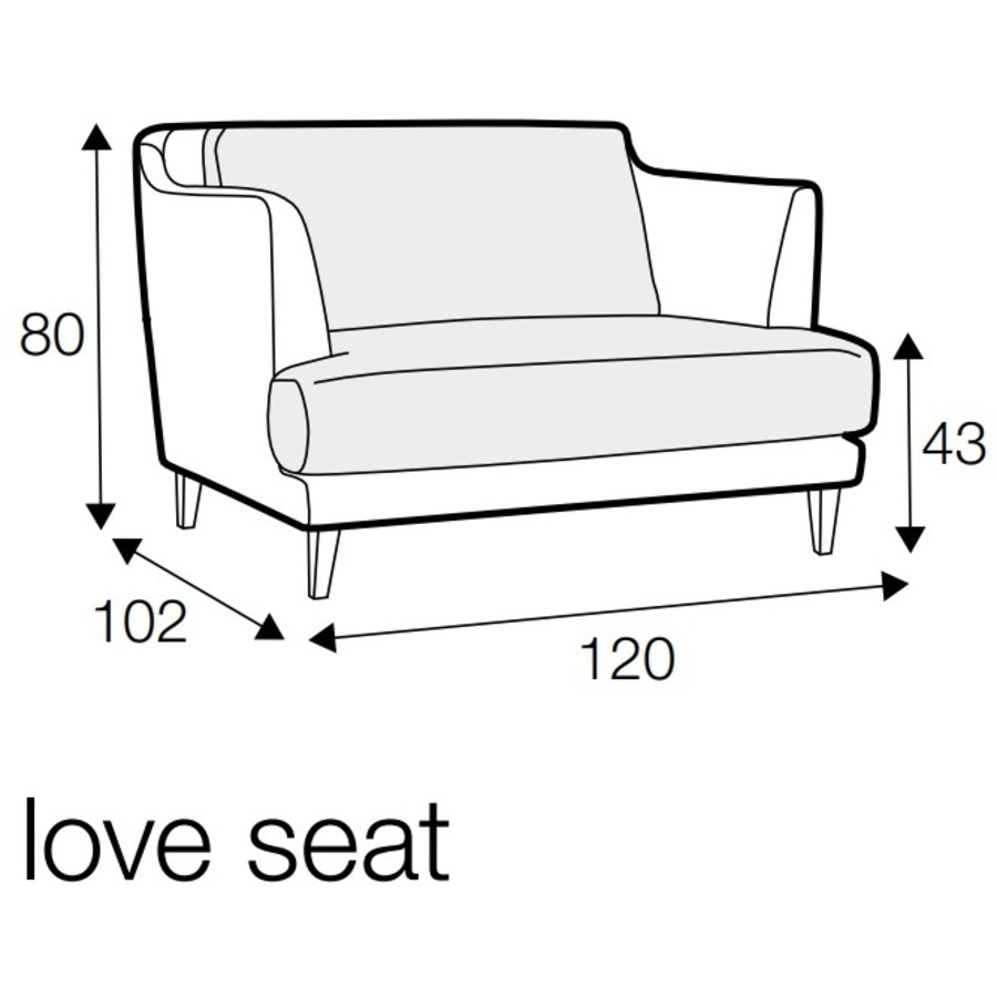 Vera Loveseat Teddy Bruin Vera Loveseat Teddy Bruin