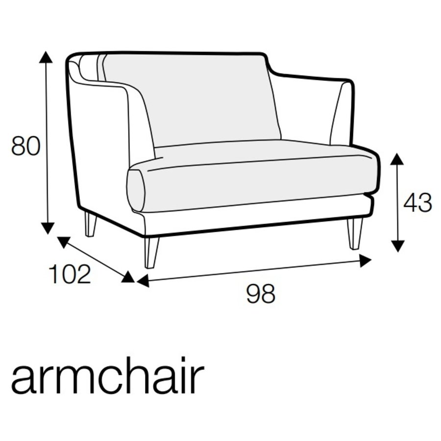 Vera Fauteuil Lichtgrijs Vera Fauteuil Lichtgrijs