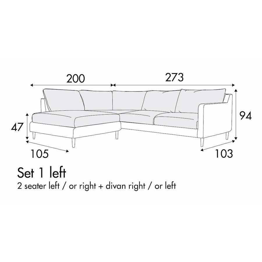 Sally Set 1 Rechts/Links Sally Set 1 Rechts/Links