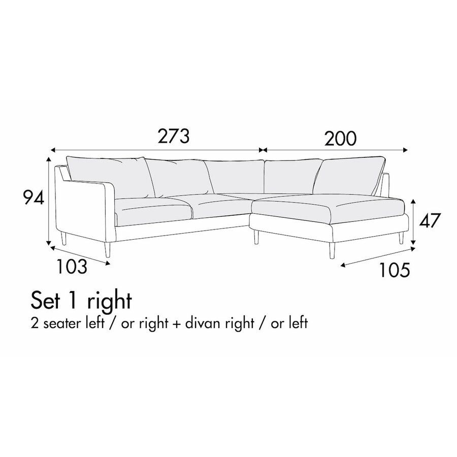 Sally Set 1 Rechts/Links Sally Set 1 Rechts/Links