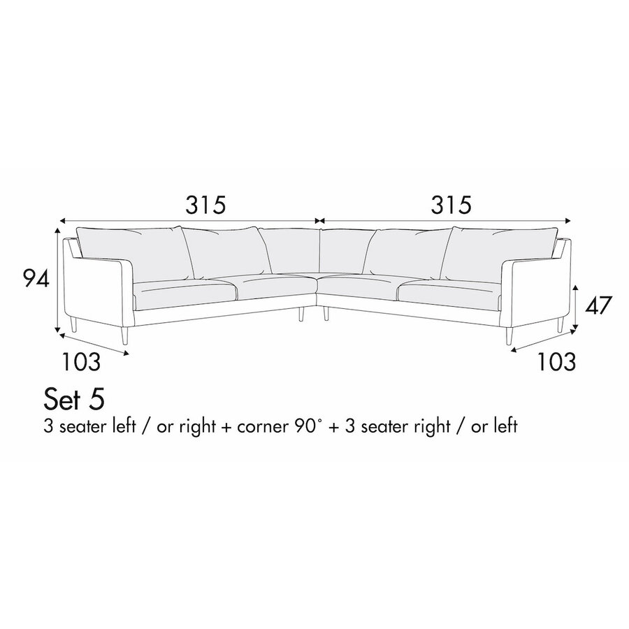 Sally Set 5 Rechts/Links Sally Set 5 Rechts/Links