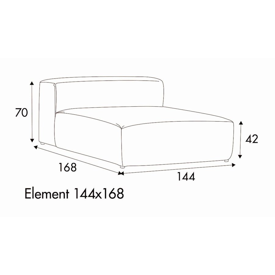 Edda Chaise Longue 144 x 168 cm Edda Chaise Longue 144 x 168 cm