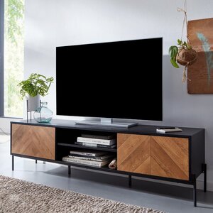 Sky Style Pera TV meubel Zwart / Eiken