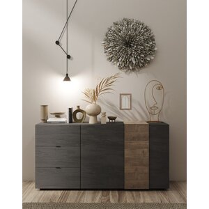 Benvenuto Design Venus Dressoir 2-Deuren en 3-Lades Titan/Eiken