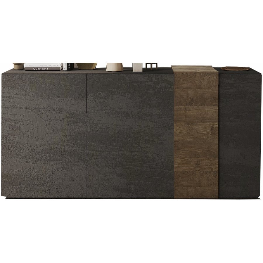 Venus Dressoir 3-Deuren Titan/Eiken Venus Dressoir 3-Deuren Titan/Eiken