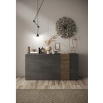 Benvenuto Design Venus Dressoir 3-Deuren Titan/Eiken Benvenuto Design Venus Dressoir 3-Deuren Titan/Eiken