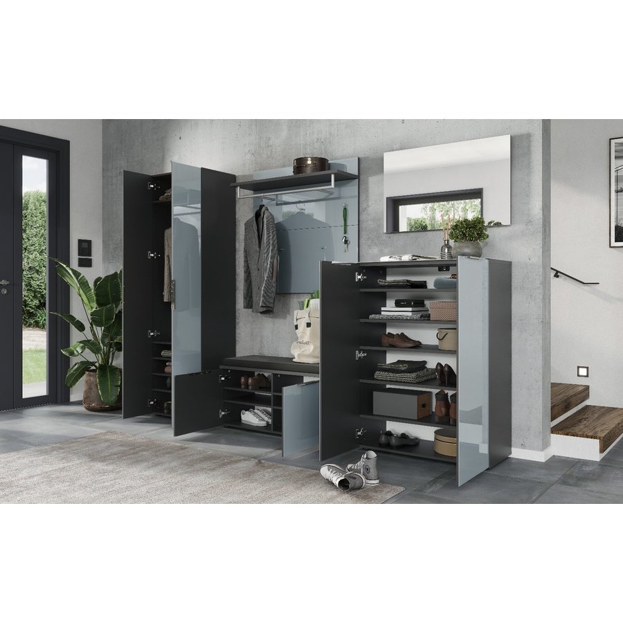 Genova Kapstok Grafiet / Zilvergrijs Genova Kapstok Grafiet / Zilvergrijs