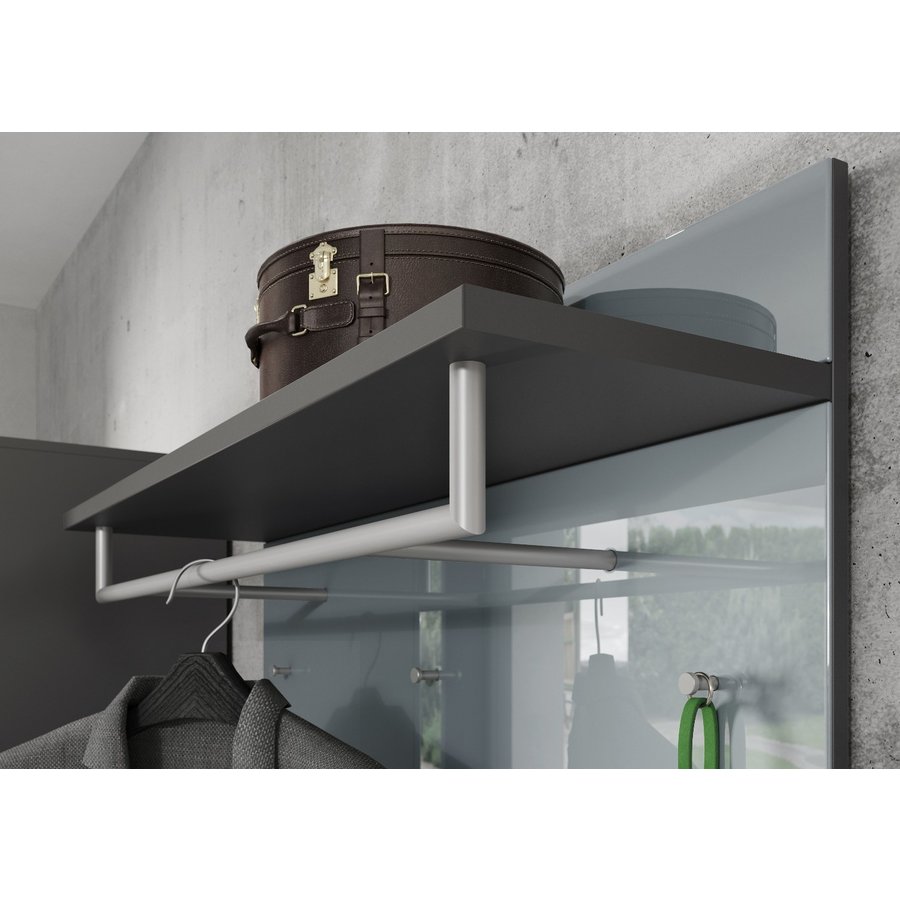 Genova Kapstok Grafiet / Zilvergrijs Genova Kapstok Grafiet / Zilvergrijs