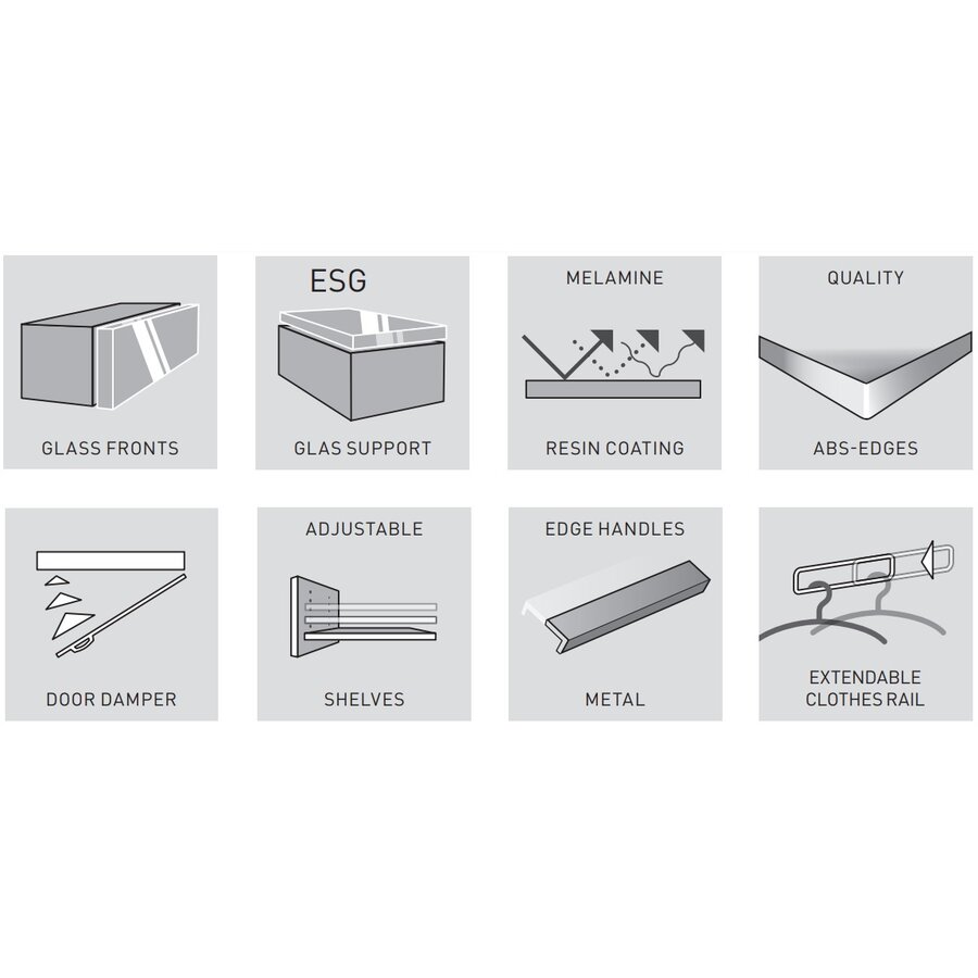 Genova Halmeubelset Drie Grafiet/Zilvergrijs Genova Halmeubelset Drie Grafiet/Zilvergrijs