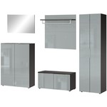 Germania Genova Halmeubelset Drie Grafiet/Zilvergrijs Germania Genova Halmeubelset Drie Grafiet/Zilvergrijs