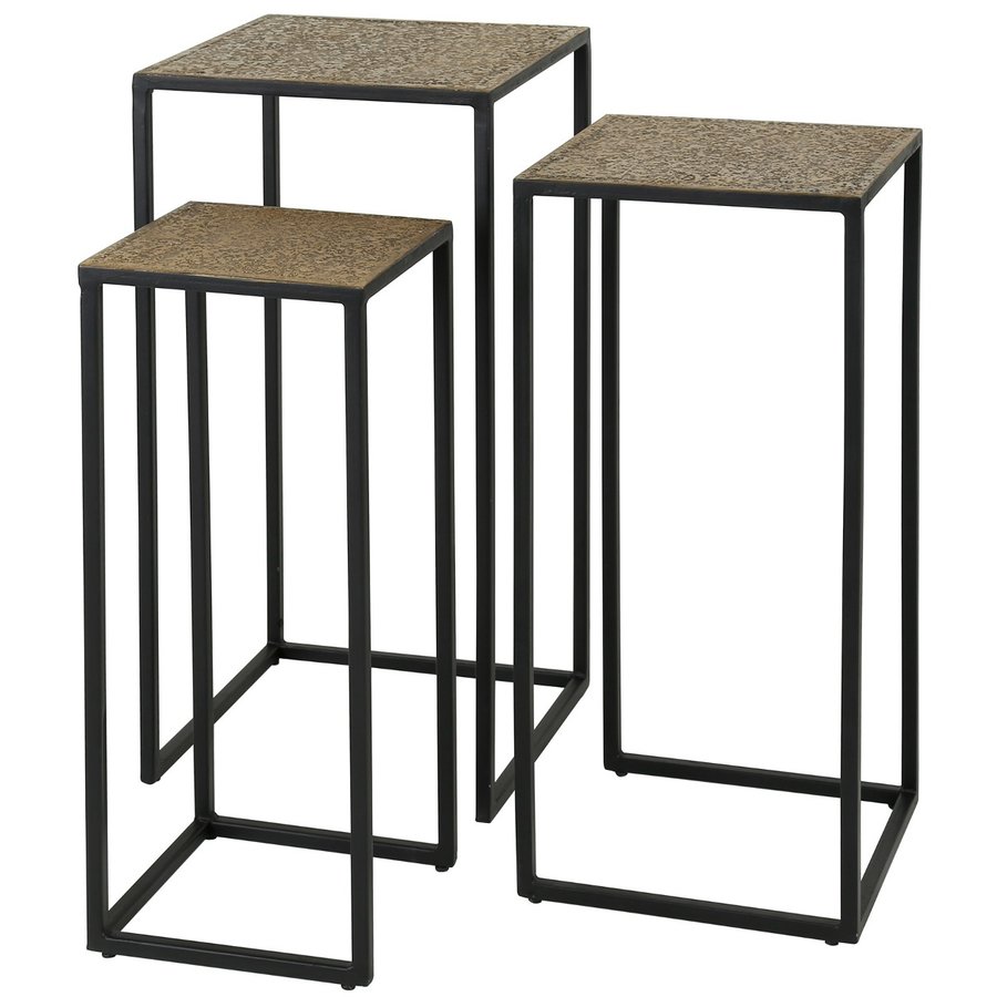 Chezelle Bloemenzuil Set Brons