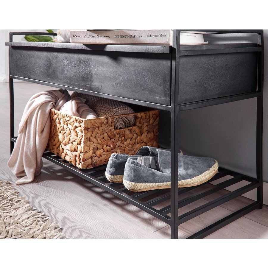 Onda Halbank met Opbergruimte Zwart