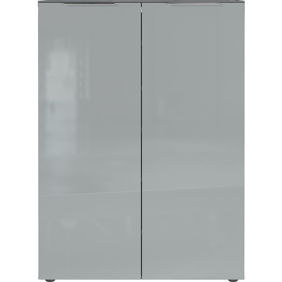 Genova Schoenenkast Grafiet / Zilvergrijs