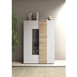 Benvenuto Design Venus Vitrinekast Wit Hoogglans / Kadiz Benvenuto Design Venus Vitrinekast Wit Hoogglans / Kadiz