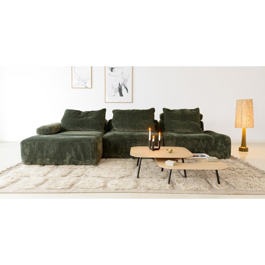Flynn 3-zits Hoekbank Groen Rechts/Links Flynn 3-zits Hoekbank Groen Rechts/Links