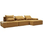 Sits Flynn 3-zits Hoekbank Mosterd Rechts/Links Sits Flynn 3-zits Hoekbank Mosterd Rechts/Links