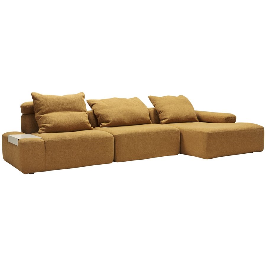 Flynn 3-zits Hoekbank Mosterd Rechts/Links Flynn 3-zits Hoekbank Mosterd Rechts/Links