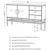 Scoop Dressoir Wit / Eiken