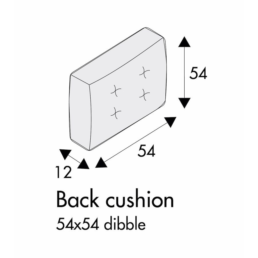 Linnea Gecapitioneerd Kussen 54 x 54 cm Linnea Gecapitioneerd Kussen 54 x 54 cm