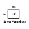 Santos Voetenbank 100 x 65 cm