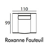 Roxanne Fauteuil 110 cm