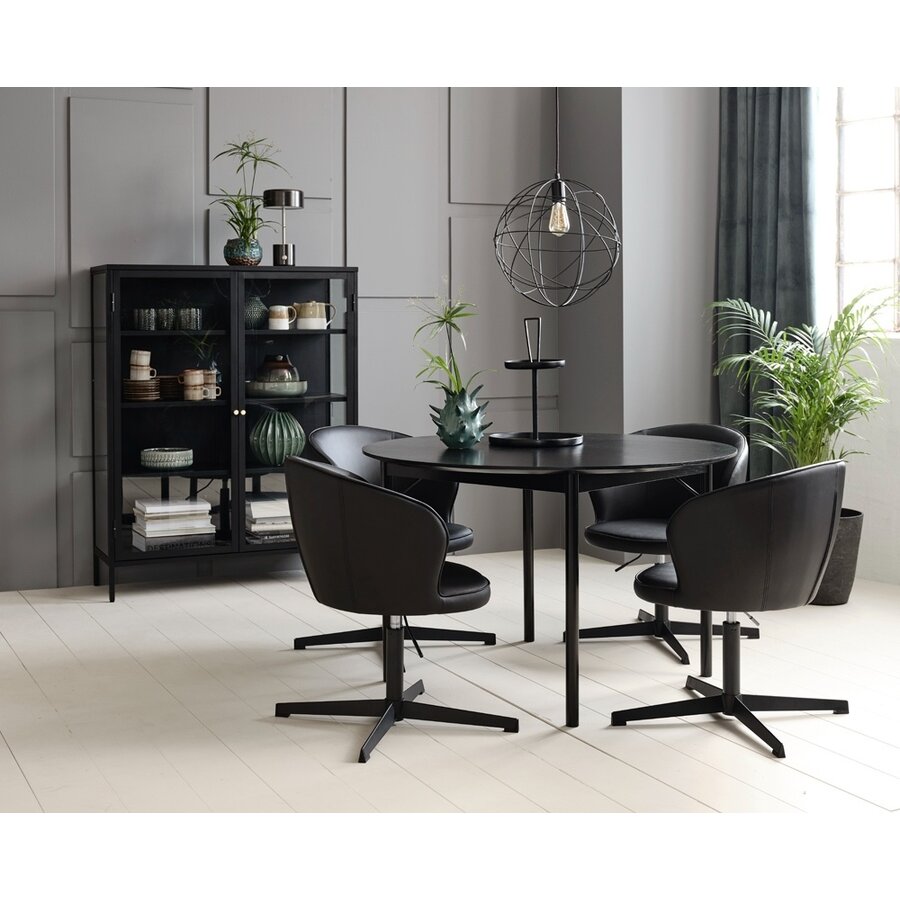 Savona Ronde Eettafel Zwart Savona Ronde Eettafel Zwart