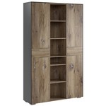 Maja Moebel Yolo Mio Kantoorkast Groot Tinnen Eiken/Nikkel