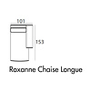 Roxanne Chaise Longue 101 x 153 cm Rechts/Links