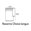 Roxanne Chaise Longue 115 x 153 cm Rechts/Links