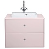 Color Bath Wastafel 2-Lades Roze