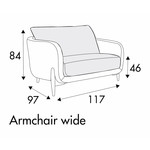 Jenny Fauteuil 117 cm Jenny Fauteuil 117 cm