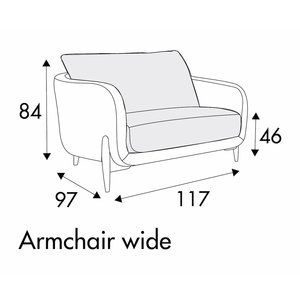 Jenny Fauteuil 117 cm