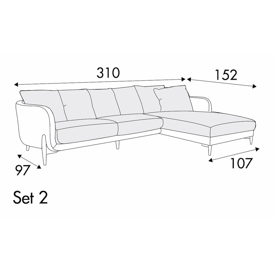 Jenny Set 2 Rechts/Links - 6 Kussens