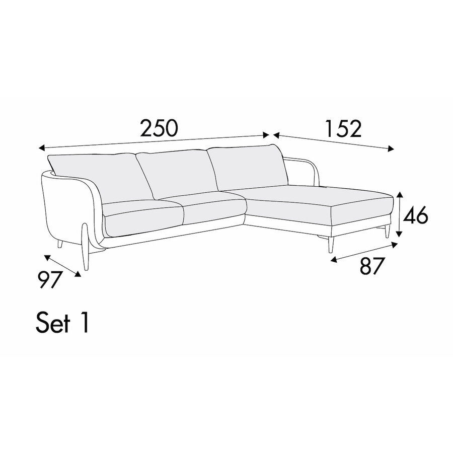 Jenny Set 1 Rechts/Links - 3 Kussens Jenny Set 1 Rechts/Links - 3 Kussens