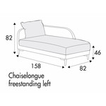 Jenny Loungebank 82 x 158 cm Rechts/Links Jenny Loungebank 82 x 158 cm Rechts/Links