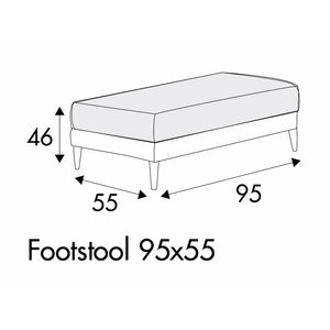 Jenny Voetenbank 95 x 55 cm