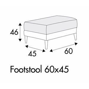 Jenny Voetenbank 60 x 45 cm