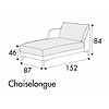 Jenny Chaise Longue 87 x 152 cm Rechts/Links