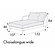 Jenny Chaise Longue 107 x 152 cm Rechts/Links - met Kussen