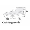 Jenny Chaise Longue 107 x 152 cm Rechts/Links