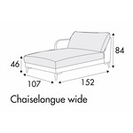 Jenny Chaise Longue 107 x 152 cm Rechts/Links