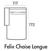 Felix Chaise Longue 117 x 172 cm Rechts/Links
